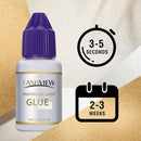 LASHVIEW DIY Individual Lash Glue,Sensitive Eyelash Extension Glue,Sensitive for Self Application,Cluster Lash Glue,Black Eyelash Glue Adhesive for Individual Cluster Lashes,No Fume,No Irritation10ML LASHVIEW Store