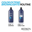 Redken Color Extend Brownlights Blue Shampoo | Hair Toner For Natural & Color-Treated Brunettes | Tones & Neutralizes Brass In Brown Hair | Sulfate Free Shampoo REDKEN