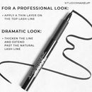 STUDIOMAKEUP Line Styler Pen – Smudge Proof & Waterproof Blackest Black Liquid Eyeliner Pen w/ Flexible Felt Tip - Long Lasting Sharp Line Eyeliner Pen Safe For Sensitive Eyes – Blackest Eyeliner Waterproof Studiomakeup