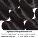 Brazilian Body Wave Human Hair Bundles 3 Bundles Body Wave Human Hair 100% Unprocessed Human Hair Weave 18 20 22 inch Body Wave Extension Bundles Natural Black Body Wave 3 Bundles for Black Women Seekomi