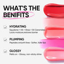 SKINTIFIC Peptide Brightening Lip Serum, Hydrating & Plumping Tinted Lip Gloss, Moisturizing Lip Balm with Polypeptides & Squalane for Glossy Sheer, Smooth Lips(10U Toast Brick) Infinity Warehouse
