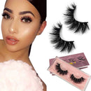 GOO GOO Mink Lashes 16mm Bushy Siberian Mink Fur False Eyelashes Hand Made Strips Real 3D Mink Eyelashes Natural Soft Curl Fake Eyelashes Reusable Make Up Eyelahses 1 Pair GOO GOO