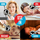 Ice Globes For Facials | Unbreakable Steel Cooling Roller | Cryo Sticks for Face | Massager For Face Neck & Eyes | Skin Care For Dark Circles, Puffiness, Wrinkles, Collagen Production (WHITE) PRIME Fitness