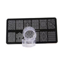 PUEEN Nail Art Clear See-Thru Transparent Soft Stamper and Scraper Set - Stamping Tools - BH000696 PUEEN
