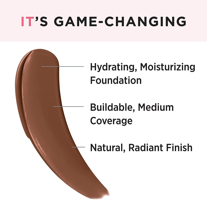 IT Cosmetics Your Skin But Better Foundation + Skincare, Deep Neutral 58 - Hydrating Coverage - Minimizes Pores & Imperfections, Natural Radiant Finish - With Hyaluronic Acid - 1.0 fl oz It Cosmetics Store