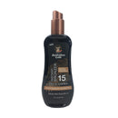Australian Gold Spray Gel Sunscreen with Instant Bronzer SPF 15, 8 Ounce | Moisturize & Hydrate Skin | Broad Spectrum | Water Resistant | Non-Greasy | Oxybenzone Free | Cruelty Free Australian Gold
