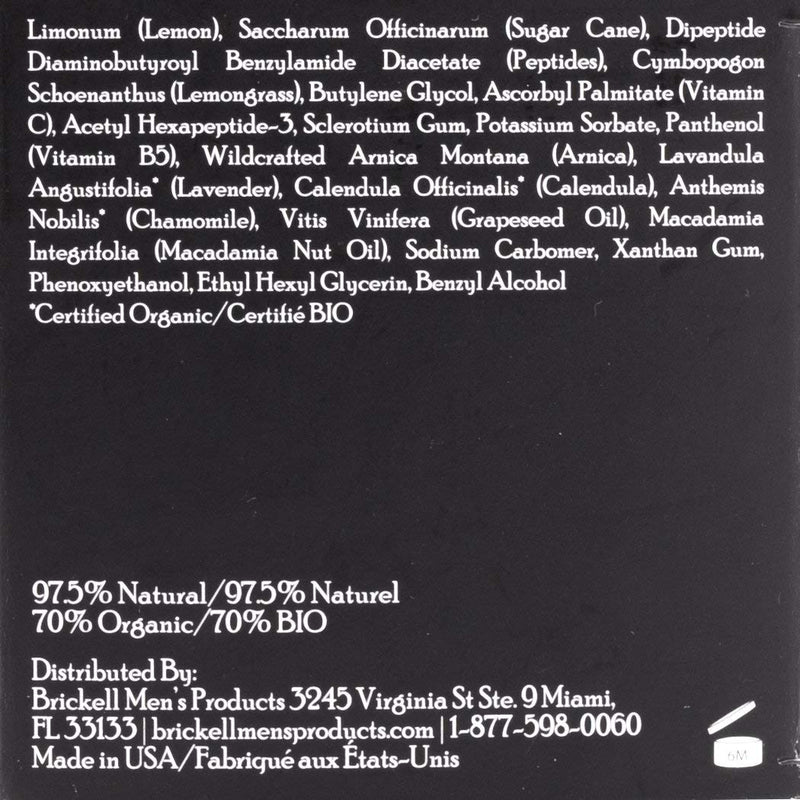 Brickell Men's Restoring Eye Cream for Men, Natural and Organic Anti Aging Eye Balm To Reduce Puffiness, Wrinkles, Dark Circles, Crows Feet and Under Eye Bags, .5 Ounce, Unscented Brickell Men's Products Store