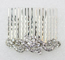 Faship Gorgeous Clear Rhinestone Crystal Small Floral Hair Comb Faship