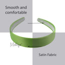 Bright Green 1 Inch Satin Hard Headband Motique Accessories