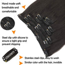 GOO GOO 14 Inch Clip in Hair Extensions Human Hair Natural Black 7pcs 120g Remy Hair Extensions Clip in Human Hair Straight Real Human Hair Extensions for Women GOO GOO Store