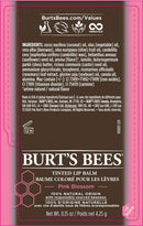 Lip Balm, Burt's Bees Tinted Moisturizing Lip Care, 100% Natural, Pink Blossom with Shea Butter (2 Pack) Burt's Bees