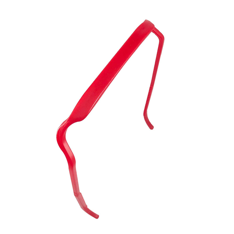 Zazzy Bandz - Curly Thick Hair Headband - Solid Colors (Two-Pack: Original Fit + Slim Relaxed Fit, Red) Zazzy Bandz