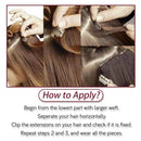 Clip In Human Hair Extensions Double Weft Brazilian Hair 120g 7pcs Chocolate Brown to Dark Blonde Highlight Chocolate Brown Full Head Silky Straight 100% Human Hair Clip In Extensions 22 Inch HUAYI Store