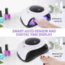 UV LED Nail Lamp Easkep - 120W Gel Nail Polish UV Light for Nail Dryer Curing Lamp Faster 4 Timer Setting Professional Portable Handle for Fingernail and Toenail Auto Sensor Nail Machine (120W) Easkep