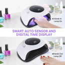 UV LED Nail Lamp Easkep - 120W Gel Nail Polish UV Light for Nail Dryer Curing Lamp Faster 4 Timer Setting Professional Portable Handle for Fingernail and Toenail Auto Sensor Nail Machine (120W) Easkep