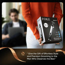 FOKE Back Shaver for Men, Ultra-Wide 1.8" T-Shaped Head, Includes Travel Case, Mens Back Shaver Rechargeable with Long Handle, Safety Lock, Waterproof IPX7, Multi-Functional Body Hair Trimmer,(Black) Infinity Warehouse