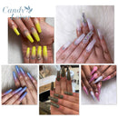Gel Nail Base Top Coat Set - No Wipe Candy Lover UV LED Soak Off Nail Gel Polish, Long Lasting Mirror Shiny Glossy Finish Gift Kit Candy Lover
