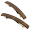 Camila Paris CP3075 French Hair Barrette Clip for Girls, Set of 2 Brown Rubberized Metal Clasp Strong Hold Grip Hair Clips for Women, No Slip Durable Styling Girls Hair Accessories, Made in France Camila