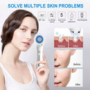 Facial Cleansing Brush with Dual Back Face Massage, Electric Spin Facial Brush with 5 Different Brush Heads for Deep Cleansing, Gentle Exfoliating, Removing Blackhead and Massaging P PRETIRENO