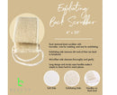 Back Scrubber for Shower - Body Exfoliator & Loofah Back Scrubber Helps Back Acne & Bacne, Back Washer for Shower, Body Scrubbers For Use In Shower to Exfoliate and Cleanse Skin Beauty by Earth