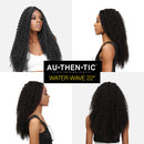AU-THEN-TIC Passion Twist Hair Water Wave Crochet Braids Hair for Butterfly locs Bohemian Goddess locs Synthetic Braiding Hair Extensions (22 Inch (Pack of 8), TP1B/30) AU-THEN-TIC