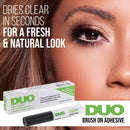 Duo Brush-On Strip Lash Adhesive Clear with Vitamins A, C & E, Clear, 0.18 oz, 1-Pack Duo