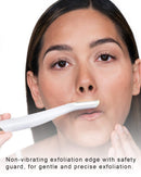 Finishing Touch Flawless Dermaplane Glo Lighted Facial Exfoliator - Non-Vibrating and Includes 6 Replacement Heads, White/Rose Gold FINISHING TOUCH FLAWLESS