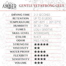 Amber Lash Magic Glue, Eyelash Extension Glue for Professional Use, 6 Weeks Bonding Strength Strong Bonding Power (10 ml) Amber Lash