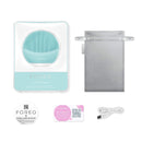 FOREO LUNA mini 3 Silicone Facial Cleansing Brush for All Skin Types Mint, Ultra-hygienic, 30-sec Glow Boost Mode, 12 Intensities, 400 uses/USB Charge, App-connected, 2-year Warranty FOREO