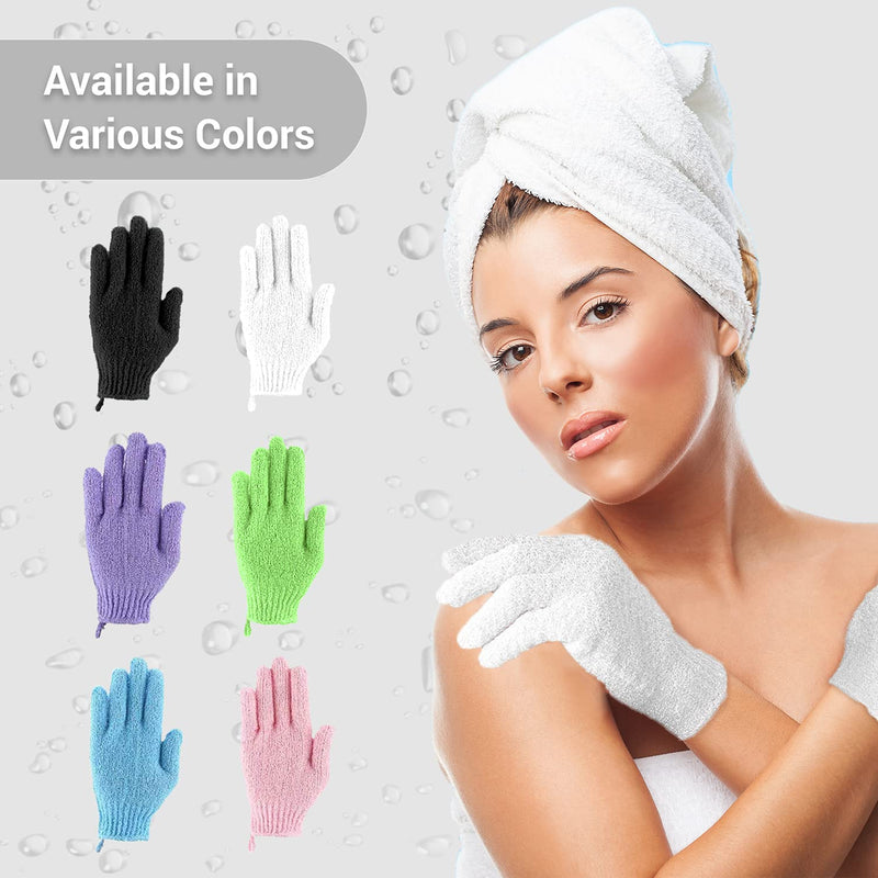 EXCLAIM BEAUTY Exfoliating Gloves Body Scrubber Gloves For Shower, Spa, Massage Shower Gloves Dual Texture Bath Gloves | Dead Skin Remover With Adjustable Straps Exclaim Beauty