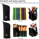 Makeup Brush Bag, Makeup Brush Holder Makeup Brush Organizer Makeup Brush Case, Stand-up Makeup Brush Bag Makeup Bag, Cosmetic Bag Artist Storage Bag Makeup Brush Cup (Small, Black) TANTO