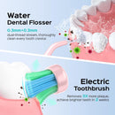 Water Flosser, Water Dental Flosser with Electric Toothbrush: COSLUS 300ML Water Portable Pick Cordless Flossers for Teeth Cleaning and Electric Tooth Brush for Adults IPX7 Waterproof Combo Pink - Infinity Warehouse