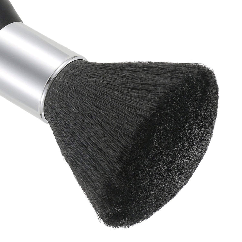 Vtrem 2 Pack Barber Brush Neck Duster Powder Duster Brush Neck Duster Brush for Hair Cutting Barber Accessories Brush Black Brown Barber Hair Brush Vtrem