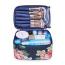 Travel Makeup Bag Large Cosmetic Bag Make up Case Organizer for Women and Girls (Small, Leopard) Narwey