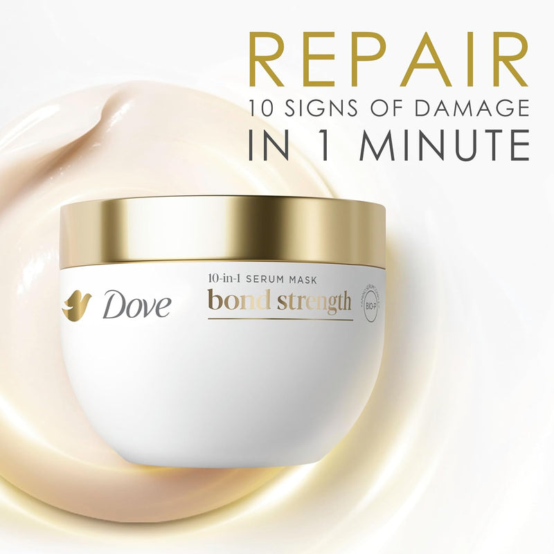 Dove Hair Mask Bond Strength for Chemically Damaged Hair with Bio-Protein Care Technology and Peptide Complex 9.2 Fl Oz Infinity Warehouse