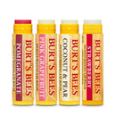 Burt’s Bees Holiday Gift, 4 Lip Balm Stocking Stuffer Products, Beeswax Fruit Set - Pomegranate, Sweet Mandarin, Coconut and Pear & Watermelon (Old Version) Burt's Bees