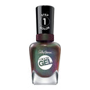 Sally Hansen Miracle Gel Nail Polish, 781 Deep Sea Diamond, 841 Holllaa-Gram, 0.5 Fl Ounce Sally Hansen