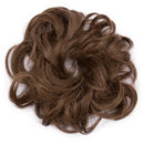 Messy Bun Hair Piece Scrunchy Updo Hair Pieces for Women Fluffy Wavy Hair Bun Scrunchies Donut Hairpiece Synthetic Chignons With Elastic Rubber Band Ash Brown 1 pc Benehair
