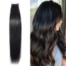 100% Remy Tape In Hair Extensions Real Human Hair Natural Seamless Skin Weft Invisible Hair Extensions Double Side Tape Hightlight Balayage Long Silk Straight For Women (16'',30g/20pcs,