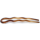 Camila Paris AD823/2 French Twist Stick Clip Pins, 2 Large Wavy Hair Pins for Girls Spiral Updo, Fashion Flexible Durable and Styling Hair Accessories for Women, Made in France with Cellulose Camila