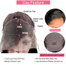 UNice Hair 13X4 Water Wave Lace Front Human Hair Wigs,150% Density, 100% Brazilian Unprocessed Virgin Human Hair Wavy Wig Pre Plucked with Baby Hair Natural Color (18 inches) UNICE Store