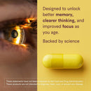 Tally Health Sharpen Brain Supplements for Memory and Focus | Taurine 1000mg, Choline & B-Complex Vitamins - Nootropic for Cellular Brain Health - Vegan, Non-GMO, Gluten Free | 60 Capsules Infinity Warehouse