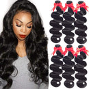 Hermosa Hair Body Wave Brazilian Hair Weave 3 Bundles Grade 9A Unprocessed Virgin human Hair Bundles 18 20 22inch Black Color Hermosa