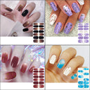 15 Sheets Full Nail Polish Strips Nail Wraps Decal Street Adhesive Nails Stickers False Nail Design Nail Polish Strips with Nail Files for Women Girls AFSTEE