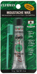 Clubman Moustache Wax Hang Pack - Chestnut, 0.5 oz Clubman