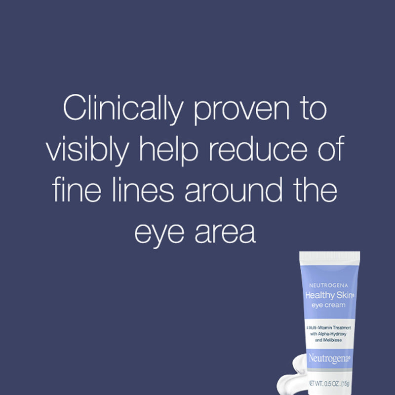 Neutrogena Healthy Skin Anti-Wrinkle Eye Cream with Alpha Hydroxy Acid (AHA), Vitamin A and Vitamin B5 - Firming Under-Eye Cream for Wrinkles and Fine Lines, 0.5 oz Neutrogena