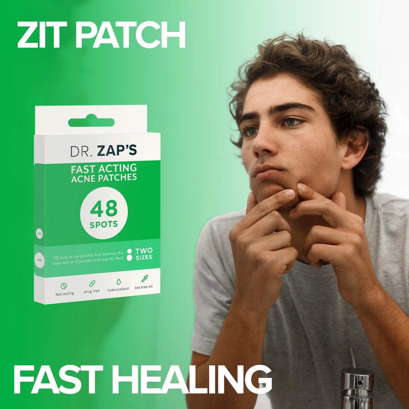 DR. ZAPS Pimple Patches - Acne Patches Work as Pimple Treatment - Hydrocolloid Patches Use Australian Tea Tree Oil. Acne Spot Treatment, Zit Patch, and Acne Patch for Everyone. Keppi