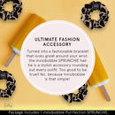 invisibobble Sprunchie Spiral Hair Ring - Purrfection - Scrunchie Stylish Bracelet, Strong Elastic Grip Coil Accessories for Women - Gentle for Girls Teens and Thick Hair invisibobble