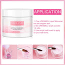 Saviland Clear Acrylic Powder 4.23oz - Professional Crystal Polymer Clear Nail Powder Acrylic Nail System for Acrylic Nails Extension No Need Nail Lamp SAVILAND