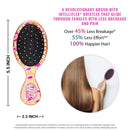 Wet Brush Osmosis Mini Detangler - Shimmering Seaweed - Detangling Travel Hair Brush - Ultra-Soft IntelliFlex Bristles Glide Through Tangles with Ease - Protects Against Split Ends and Pain-Free Wet Brush